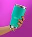 CHILLOUT LIFE 30oz Stainless Steel Tumbler with Lid - Double Wall Vacuum Insulated Large Travel Coffee Mug with Splash Proof Lid and Straw for Hot & Cold Drinks, Teal Tumbler, Pack of 1