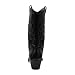 West Blvd Miami Cowboy Western Boots, Black Pu, 6.5