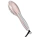 Hair Straightening Brush, SwanMyst Ceramic Ionic Hair Straightener Brush Iron with Water-proof Travel Pouch, Auto Temperature Lock and Auto Shut-off Function, Dual Voltage, Rose Gold