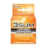 Paradise Products Lifestyles Threesome Condoms, 3 Count