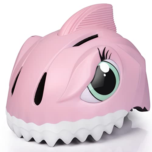 PATHLANE Kids Helmet Unicorn Helmet & Shark Helmet for Girl Boy, Children's Bike Helmet for 3-8 Years Multi-Sport Safety Certified Bicycle Helmet for Skateboard Skating Scooter