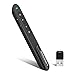 Wireless Presenter, YIWGOOD 2.4GHz PowerPoint Clicker Presentation Remote Control Laser Pointer (Black)