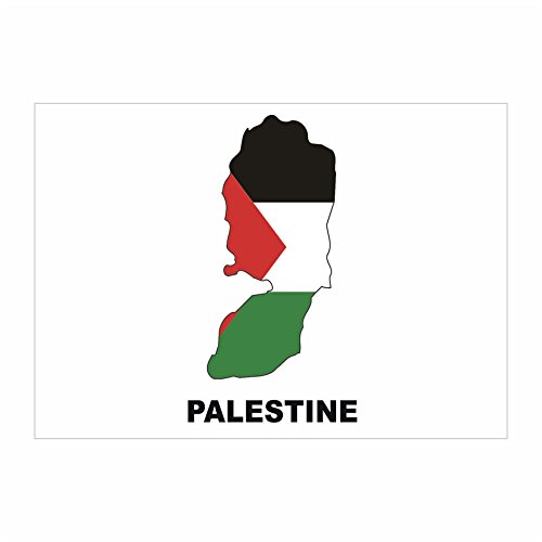 Idakoos - Palestine Country Map Color - Countries - Sticker Pack x4