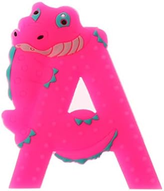 Huihuy Letter A Teether Pacifier Cartoon Teething Nursing Silicone BPA Free Necklace Toys