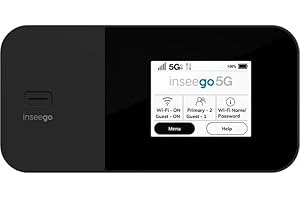 Generic Inseego MiFi X Pro M3000 5G and 4G LTE Hotspot | T-Mobile | All Day Battery Life | WiFi 6 Technology, Black
