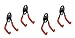 Tornado 00500 Small U-Hook, Sold as 4 Pack, 4 Hooks Total