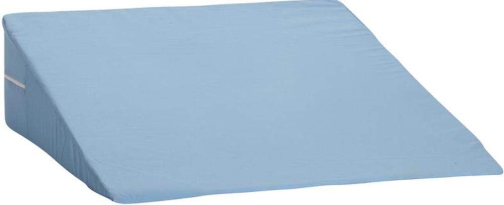 DMI Bed Wedge Pillow and Triangle Wedge with Elevated Incline for Neck Pain, Headaches, Reflux, Shoulders, Back Pain, Foot Support, Knee Pain or Restless Leg Syndrome, 24x24x7 inches, Blue