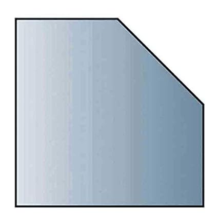 Glasbodenplatte 6 mm Stärke, 110 x 110 cm, Fünfeck 21.02.962.2 Glasplatte Funkenschutz Platte Kamin Ofen Kaminöfen Lienbacher