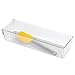 mDesign Compact Plastic Kitchen Cabinet Drawer Organizer Tray - Storage Bin for Cutlery, Serving Spoons, Cooking Utensils, Gadgets - BPA Free, Food Safe - 3