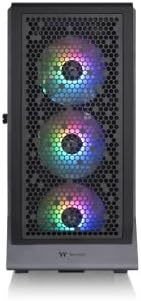 Ceres 500 TG ARGB | E-ATX Compatível com Torre Média | Painéis Perfurados de Alto Fluxo de Ar | 4 ventoinhas ARGB CT140 pré-instaladas | Suporta radiador frontal de 420 mm | Preto