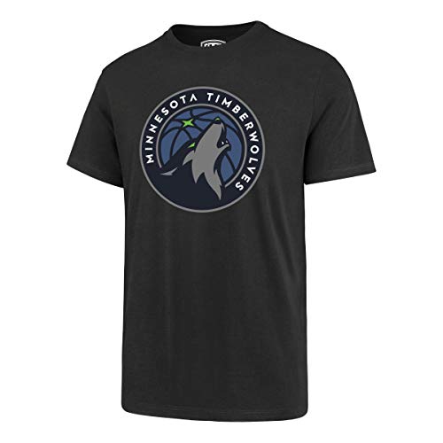 OTS mens Player Rival Tee NBA Medium, Charcoal Minnesota Timberwolves, Karl Anthony Towns