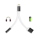 2 in 1 iphone 7 adapter, Premium Lightning Adapter and Charger (Black)