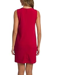 Missufe - Vestido sin mangas para mujer con bolsillos