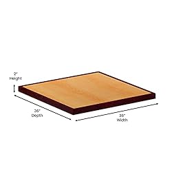 Flash Furniture 36'' Square 2-Tone High-Gloss