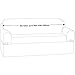 Maytex Piped Suede 2-Piece Sofa Furniture Cover/Slipcover, Brown