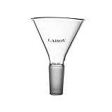 Laboy HMF030103 Glass Powder Funnel with 75 mm Top O.D. and 24/40 Inner Joint Filter Funnel Glass Funnel
