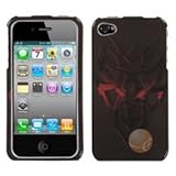 MYBAT Heart of Darkness (Gold) Phone Protector Cover compatible with Apple iPhone 4/4S
