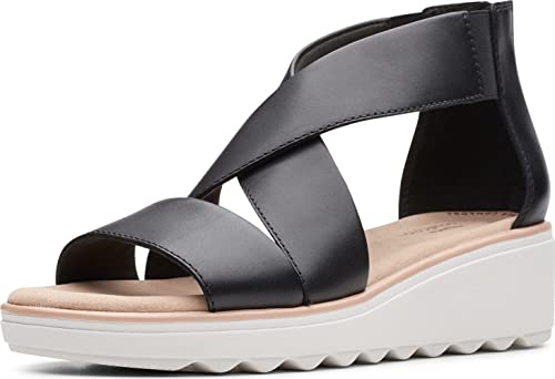 Clarks Women's Jillian Rise Wedge Sandal, Black