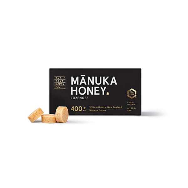 Manuka Honig Lutschpastillen MGO 400+ (UMF 13+)|80 StÃ¼ck(=10x8StÃ¼ck)|Zertifiziert, 100% NatÃ¼rlich, Aus 90% Premium Manuka Honig Das exklusive, hÃ¶chst prÃ¤mierte Original aus Neuseeland