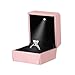Naimo Engagement Ring Box Earrings Coin Jewelry Ring Box Case with LED Lighted up for Proposal Engagement Wedding Gift (Pink)