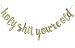 Holy Shit You're Old Glitter Banner, Funny 21st 30th 40th 50th 60th 80th 90th Birthday Decorations (Gold Glitter)