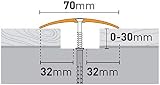 FloorPro Floor Tranist Ramp Angle Trim 70mm Gap Join LVT Wood Tile Marble view 4