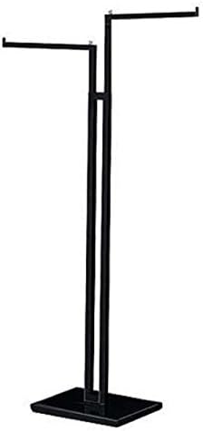 Black 2-Way Clothes Rack - Straight Arms 48" X 72" X 3"