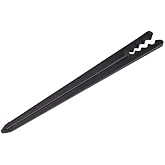 Raindrip 381010B 1/8-Inch - 1/4-Inch Heavy-Duty Tubing Support Stake for Drip Irrigation Supply Tubing and Drip Systems, 6-Inch Long, Plastic, 10-Pack, Black