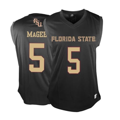 Genuine Collective Kobe Magee - 5 Florida State Nil Basketball Jersey, Black