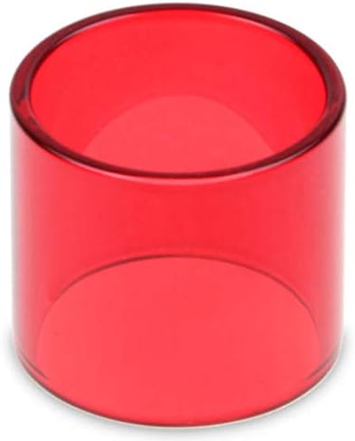 dyudyrujdtry Trusted Replacement Transparent Glass Tube Atomizer Tank Cap for SMOK TFV8 Baby\/TFV8 Big Baby\/TFV8\/TFV12 Cloud Beast King Tank in fine Style(None TFV8 Baby-Red @)