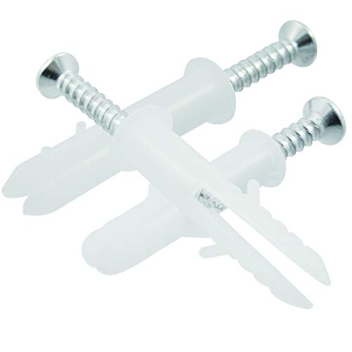 Shells 50Pack Self Drilling Drywall Anchor Kit with Screws (White)