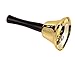 Juvale 12-Pack Set Silver and Gold Steel Service Handbells with Black Wooden Handles for Schools, Dinner Calling, Seniors, Decor, 5 Inches