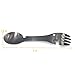Tengsun 5in1 Multi Function Stainless Steel Flatware Spork Camping Utensil Knife Spoon Fork Bottle Opener Can Opener Perfect for Camping Hiking Hunting Backpackingthumb 2