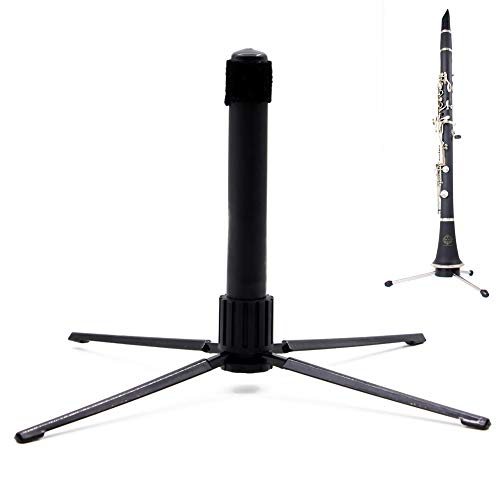 BEESCLOVER Flute Quadripod Clarinet Stand Rest Holder Metal Leg Base Foldable Mount for Flute Clarinet -for ce