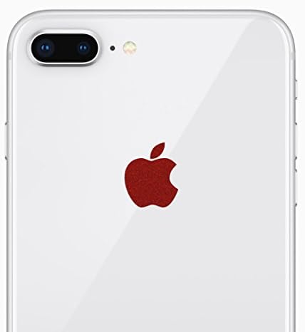 Glitter Red Apple Logo Decal Sticker for iPhone 8 Plus, iPhone X, iPhone 7 Plus, iPhone 6 Plus