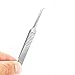 EMEDA Eyelash Extension Tweezers for Isolation Separation Natural Lashes with Short Tiny Mini L Tips 45 Degree Professional Precision Stainless Steel Volume Lash Tweezers for Premade Fans (AS10)