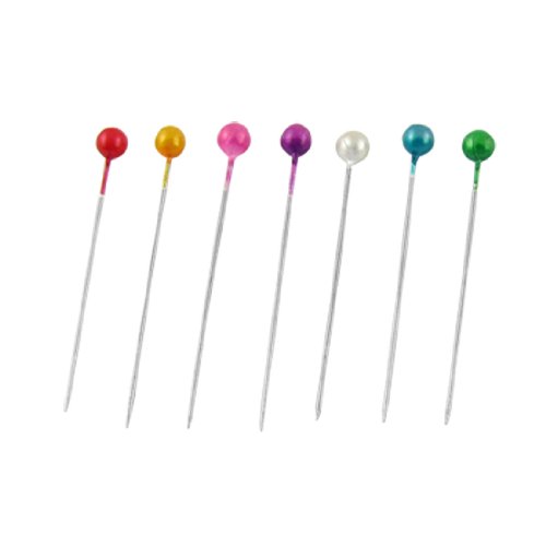 Amico 480 Pcs Assorted Color 37mm Length Ball Head Straight Pins Decorations