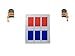 Commander/Captain - Imperial Officer Rank Insignia Iron-on Patch, Star Wars Woven Fabric Emblem Plaque Bar, Cosplay 501st Legion Costume