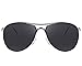 MERRY'S Classic Brand Driving Polarized Sunglasses For Men Defending Coating Lens Driving Shades S8712 (Silver&Black, 62)