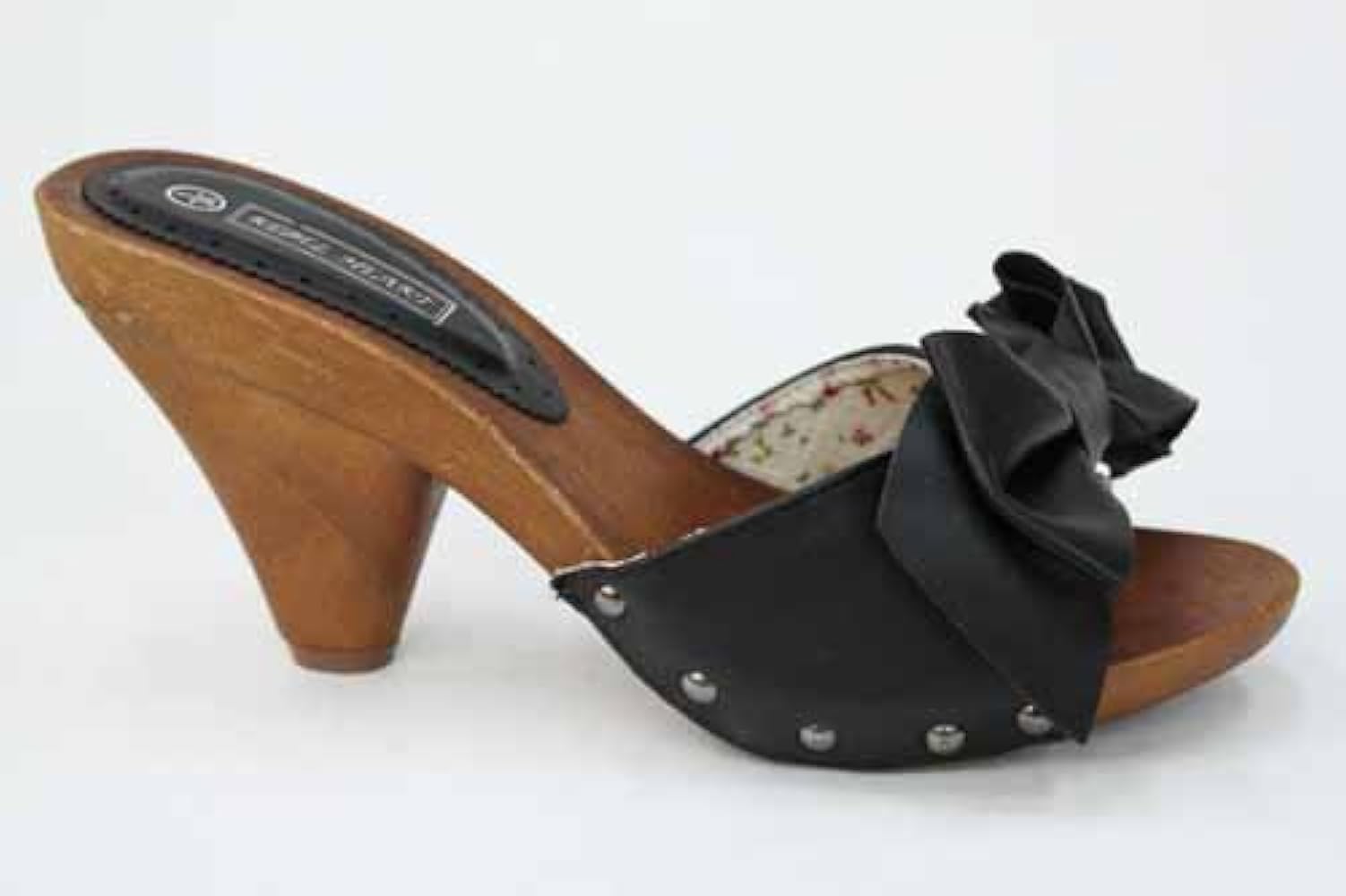 high heel wooden clogs