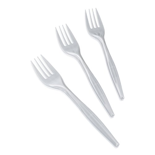 2 Value+White+Disposable+Plastic+Forks