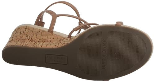 ANNE KLEIN WOMEN’S SANDY WEDGE SANDAL, TAN, 9