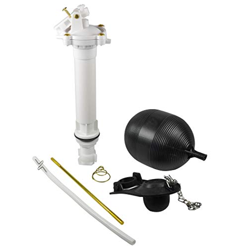 Danco 80816 Complete Toilet Repair Kit Fill Valve, Flapper, Rod, Float