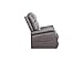 Divano Roma Furniture Classic Plush Bonded Leather Power Lift Recliner Living Room Chair, Large, Grey