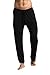 EU Men's Yoga Pants Lounge Trousers Pajama Long Pant Soft Modal Cotton Black Large