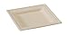 Brown Sugarcane Square Appetizer Plate (Case of 500), PacknWood - Disposable White Paper Dessert Plates (6.3