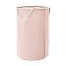 Amazon Basics Fabric Storage Bin - Tall Round, Dusty Pink
