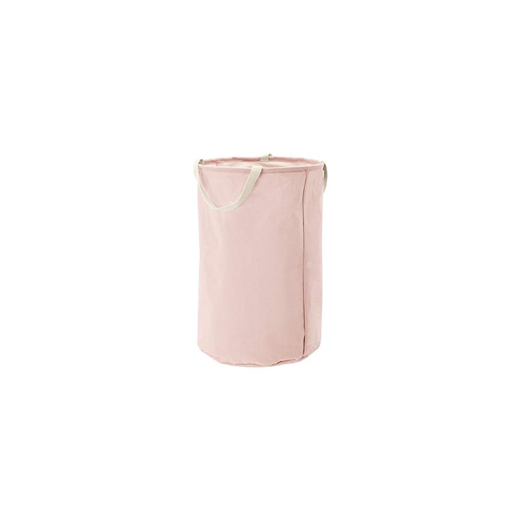 Amazon Basics Fabric Storage Bin Tall Round, Dusty Pink LAVORIST