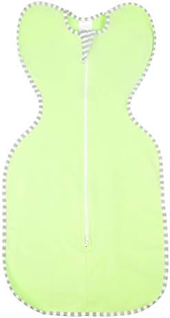 New Infant Baby Cotton Swaddle Sleeping Sack Blanket with Arms Up Mitten Cuffs Sleep Bag(0-6Months) (72009, 3-6Month)