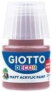 GIOTTO 538123 6un Guache Liquid Decor Acrylic 25ml Cinzento Clear, Grey